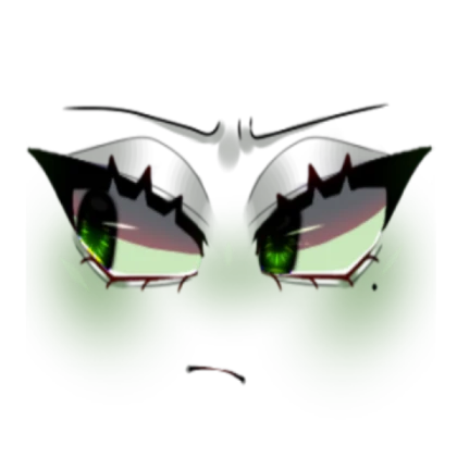 Sassy Green Eyes Anime Face
