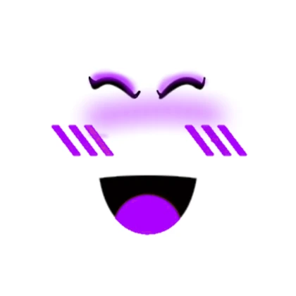 Purple super happy face