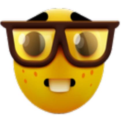 3d nerd emoji