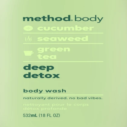 Method Body pure peace GREEN BOTTLE