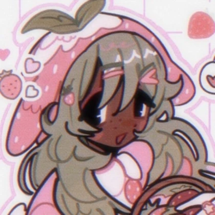 Aesthetic | Black girl Kawaii Strawberry