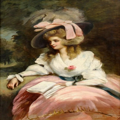 Rococo Victorian Art Vintage Painting