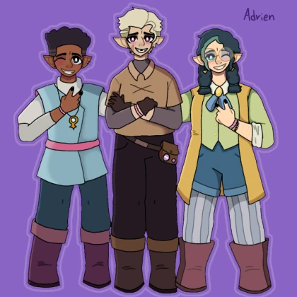 gus and hunter willow from the owl house