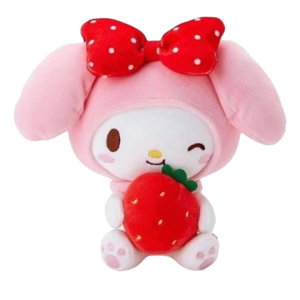 my melody strawberry plush <3