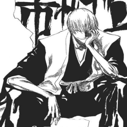 gin ichimaru anime bleach manga panel icon