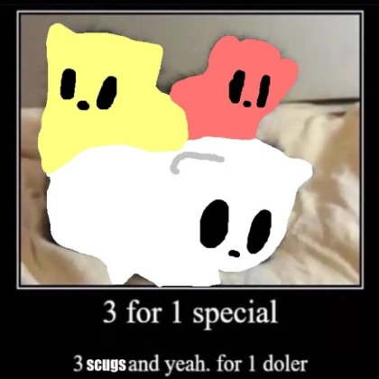 3 slugcats for one!! what a deal!! rain world