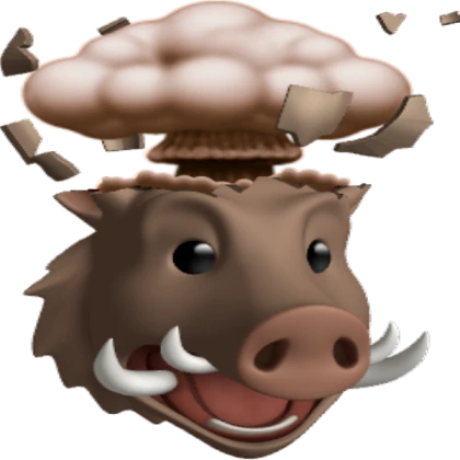 Shocked Boar Emoji