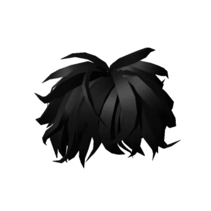 Black messy hair style