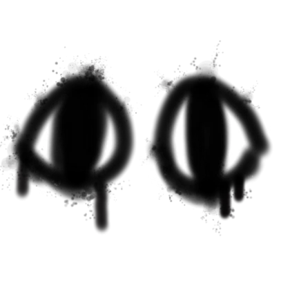 creepy eyes graffiti