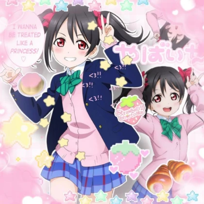 Nico nii girl cutecore anime poster