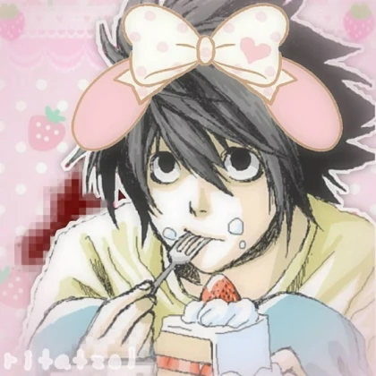 Death note L cutecore anime sanrio