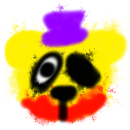 creepy fredbear the bite graffiti