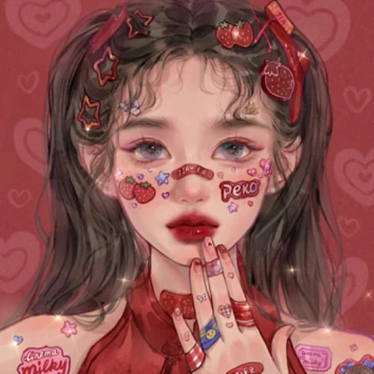 Strawberry | Aesthetic girl Red Kawaii