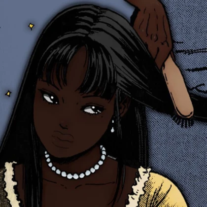 Aesthetic girl | Black Darkskin Yellow