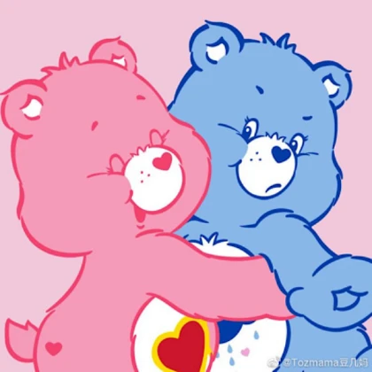 Care Bear | Bears Pink and Blue Aesthetic