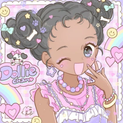 Kawaii | Black girl Pastel