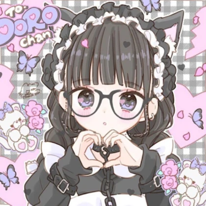 Kawaii girl | Pastel Pink and Black