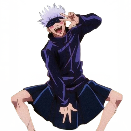 Gojo Wearing Skirt