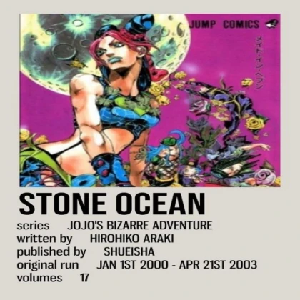 JoJo Part 6 Movie Poster Anime JJBA