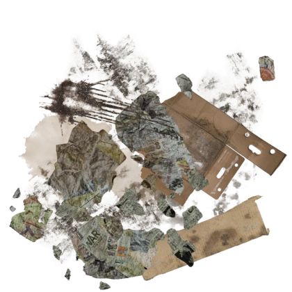 trash garbage litter newspaper cardboard