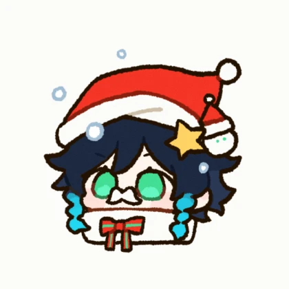 Venti genshin impact icon christmas
