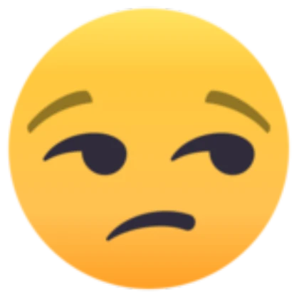 Unamused Face (JoyPixels 4.0)