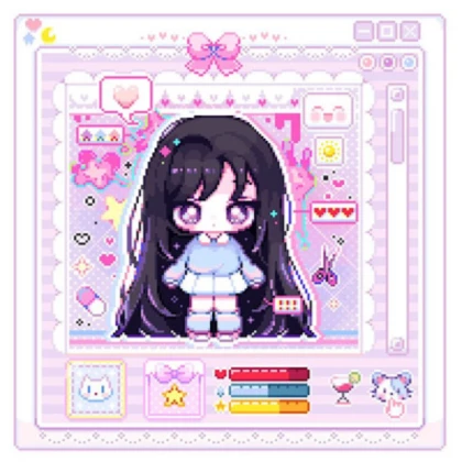 Kawaii | Anime girl Game Pastel Pixel