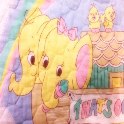 Baby elephant blanket !