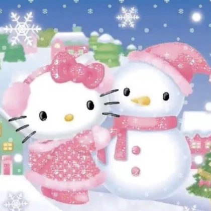 Hello Kitty Winter Pink Pfp Christmas Royale High