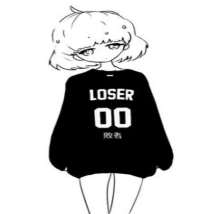 Cute black and white anime