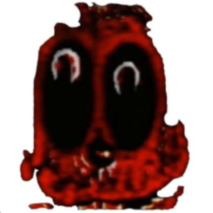 Creepy red monster thing