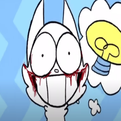 The Cat With A Bloody Face