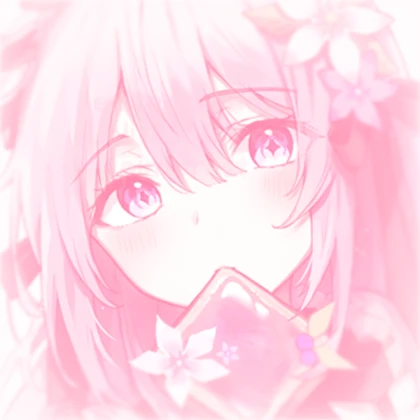 aesthetic pink anime girl #1