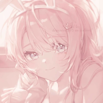 aesthetic pink anime girl #2