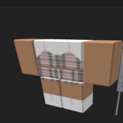 Short pink striped dress white shirt