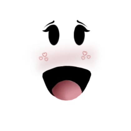 Hearts blush Roblox face