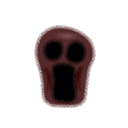 Red Creepy Face