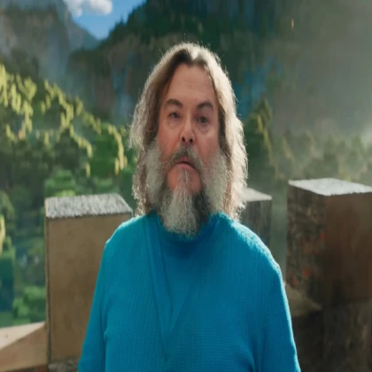 jack black as minecraft steve