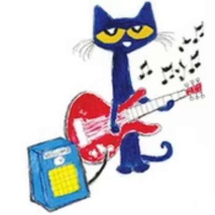 Pete the cat and red guitar