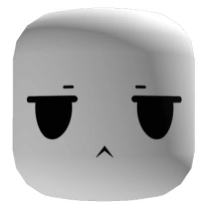 White Simple Bored Face