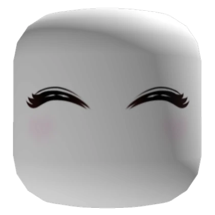 White Skin Closed Eyes Happy Face