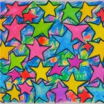 Star drawing picture poster