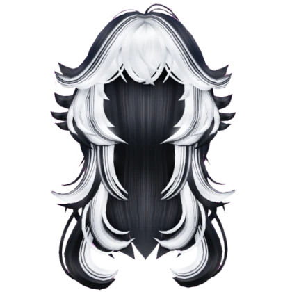 Black and White Wolfcut