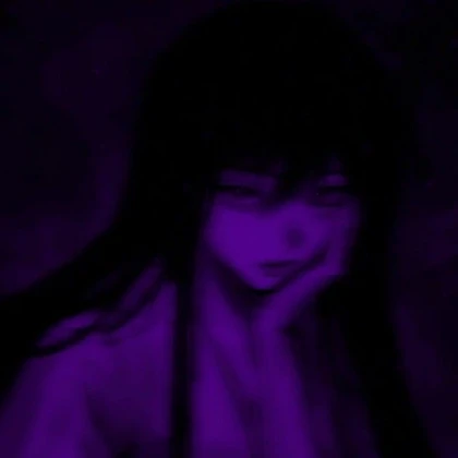 dark purple anime girl ~Aesthetic