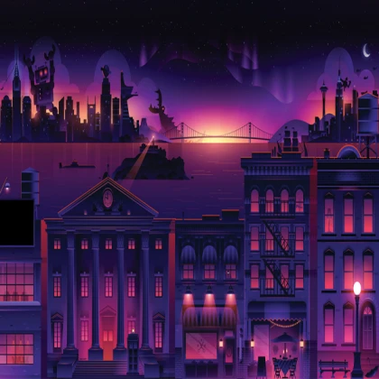 Roku city smart tv screensaver