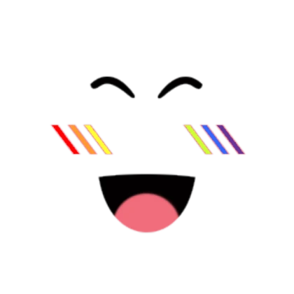 super happy face rainbow