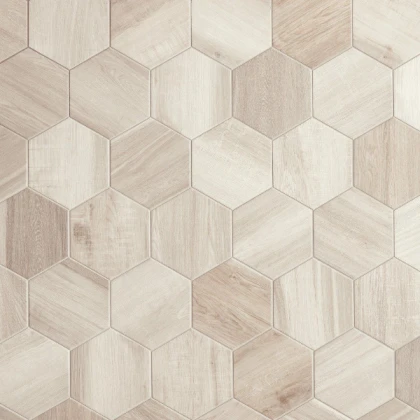 Hexagon Wood Tiles floor