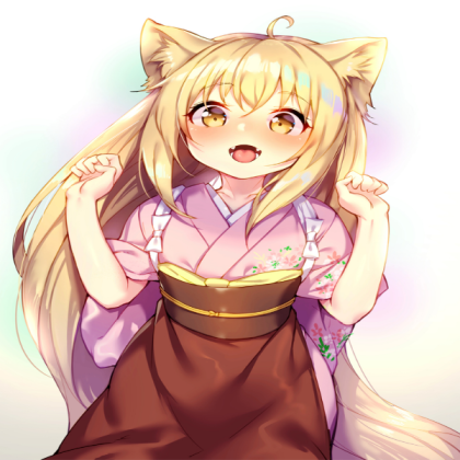 kawaii fox girl anime