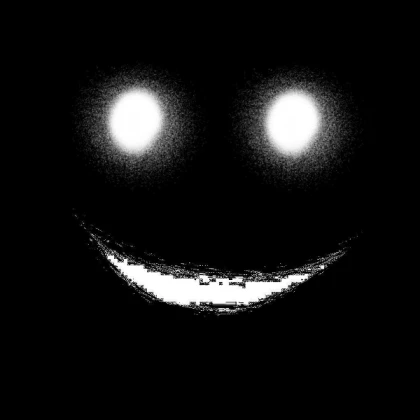 Scary face white/black