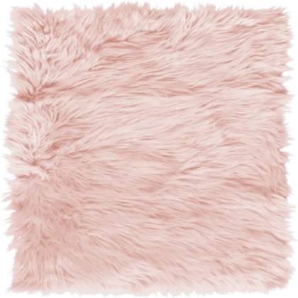 Pink Fluffy Rug